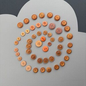 50 New Orange Ombré Plastic Two Hole And Four Hole Round Clothing Buttons